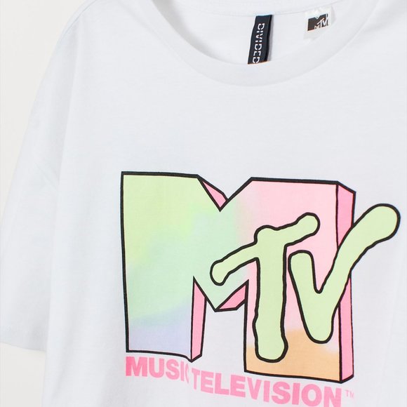 MTV • White Crewneck T-shirt - Picture 2 of 2